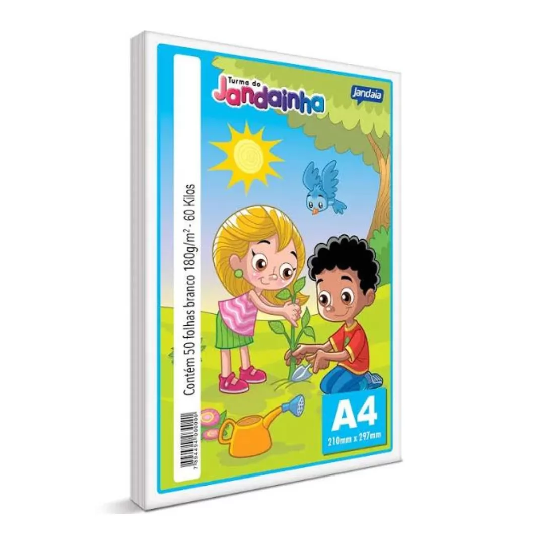 JANDAINHA BRANCO 180G A4 C/50 FLS
