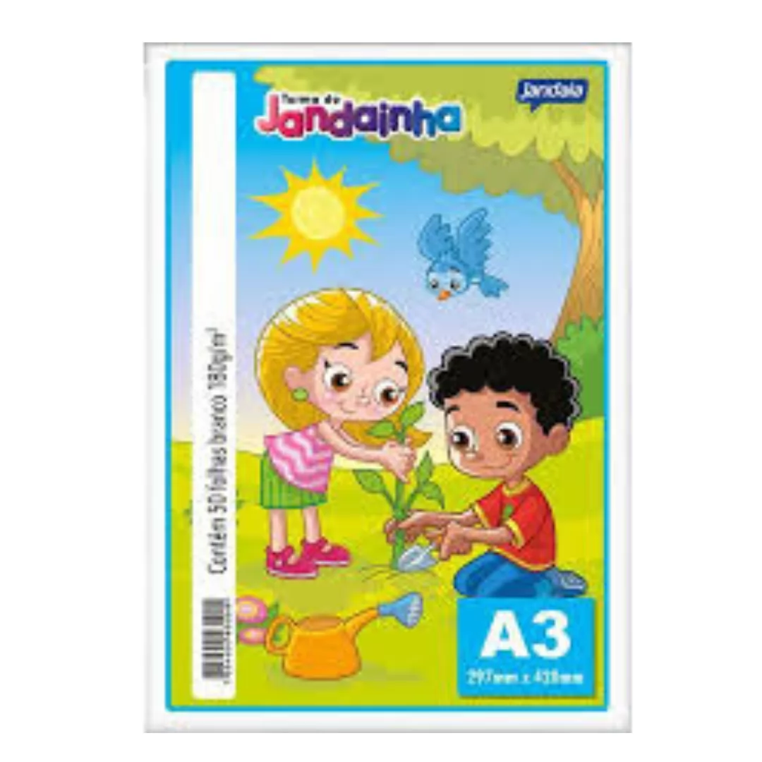 JANDAINHA BRANCO 180G A3 C/50 FLS