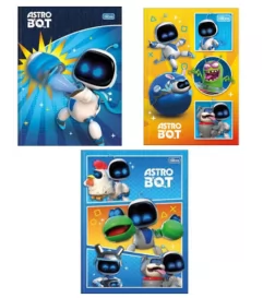 CADERNO ESPIRAL BROCHURA MEGA ROBOT 80FLS CAPAS SORTIDAS- CADERSIL