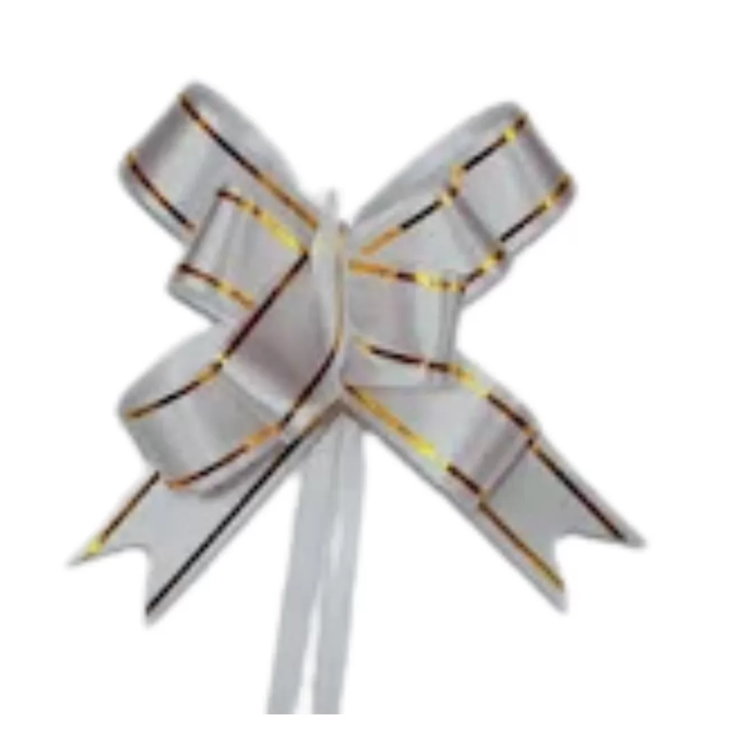 LACO FACIL M (17MMX34CM) - BRANCO E FILETE DOURADO