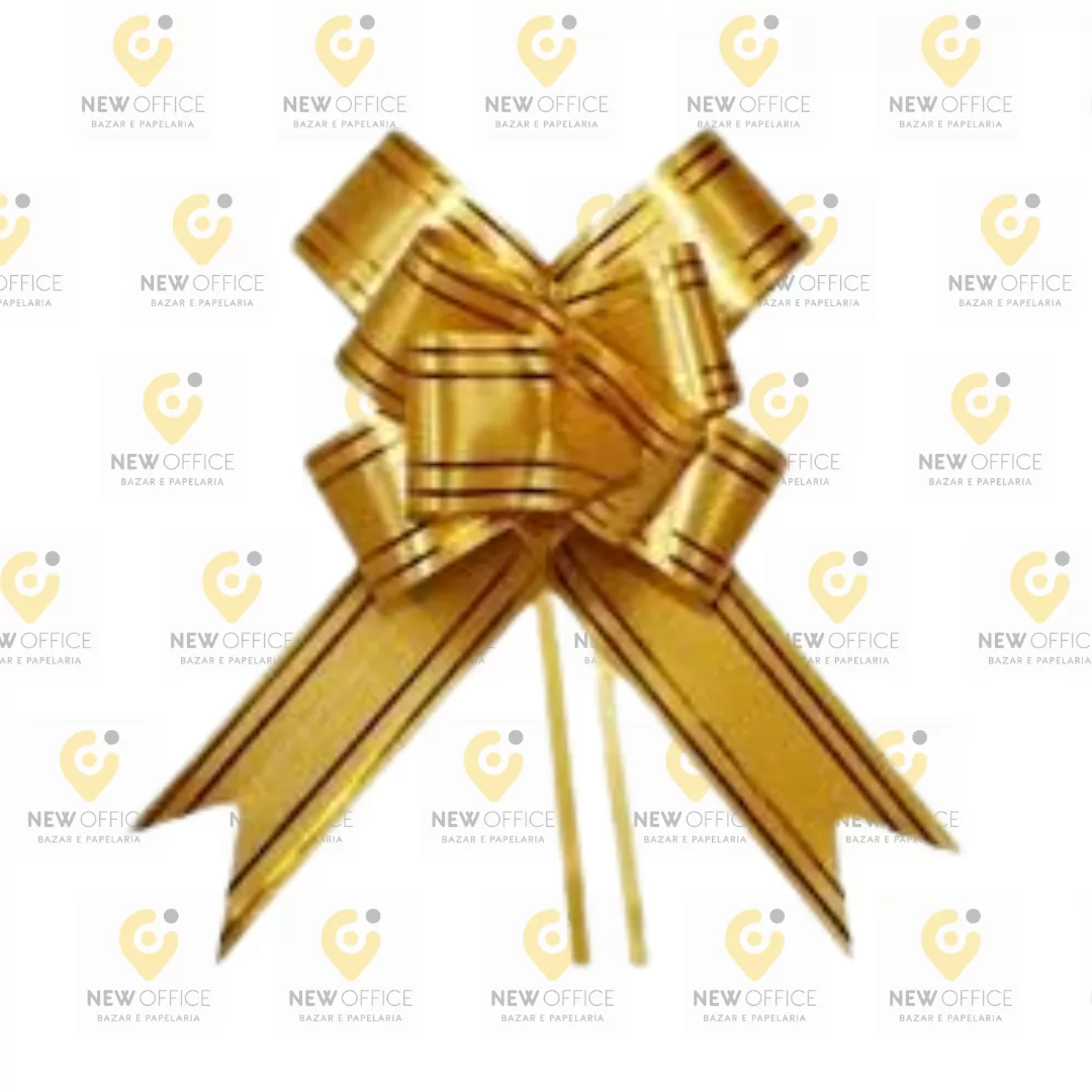 LACO FACIL GG (45MMX71CM) - BRANCO E FILETE DUPLO DOURADO