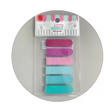 MARCADOR DE PÁGINAS 12X44MM - TUTTI-FRUTTI - P/ FICHÁRIO - 6 CORES