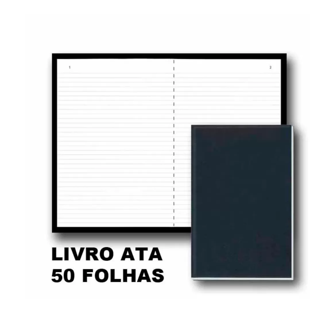 LIVRO ATA CAPA DURA 50 FLS NUMERADAS - SÃO DOMINGOS
