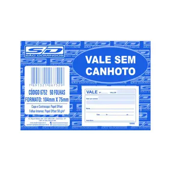 VALE S/CANHOTO 50F C/20 104X75