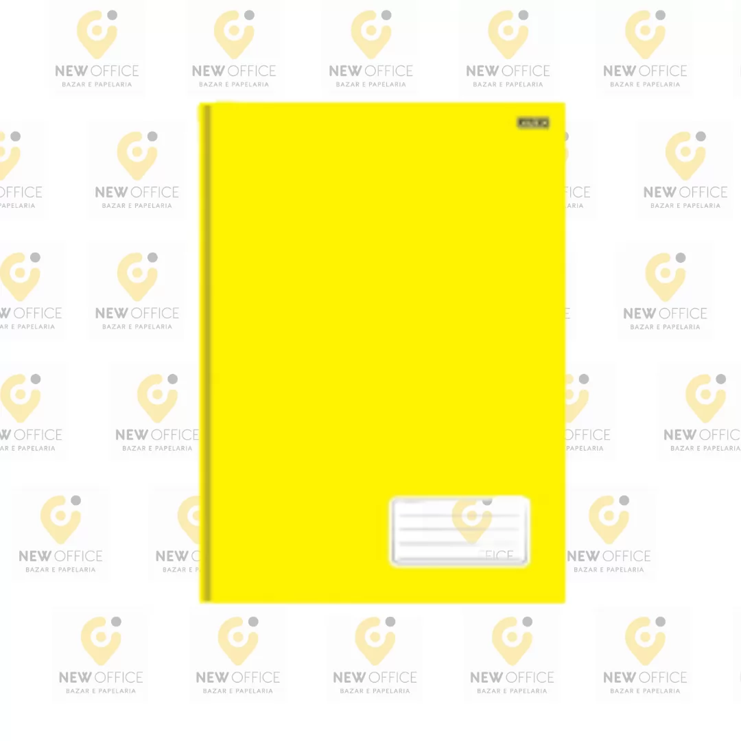 CADERNO BROCHURA 1/4 PEPPER AMARELO 80FLS