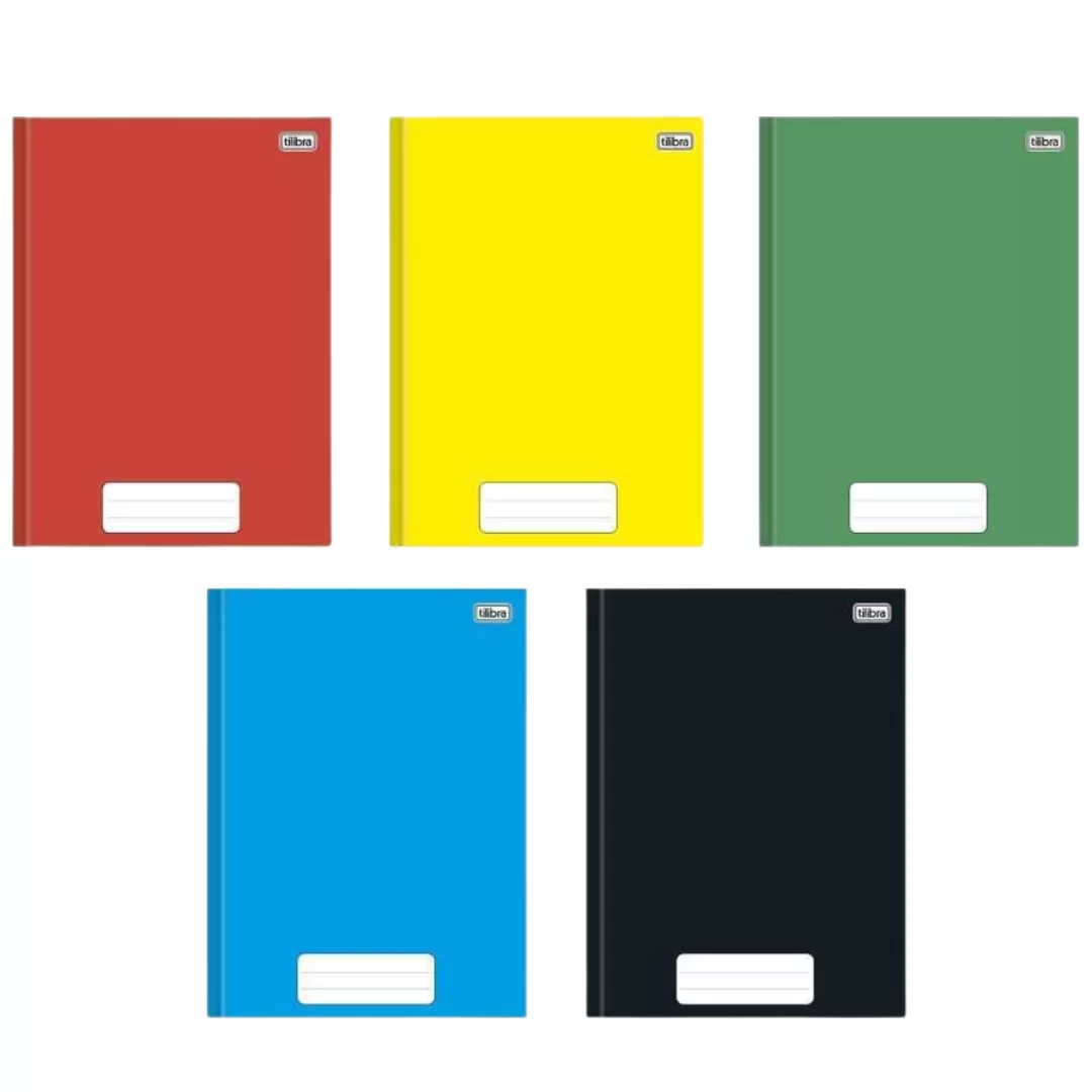 CADERNO BROCHURA 1/4 PEPPER PRETO 80FLS
