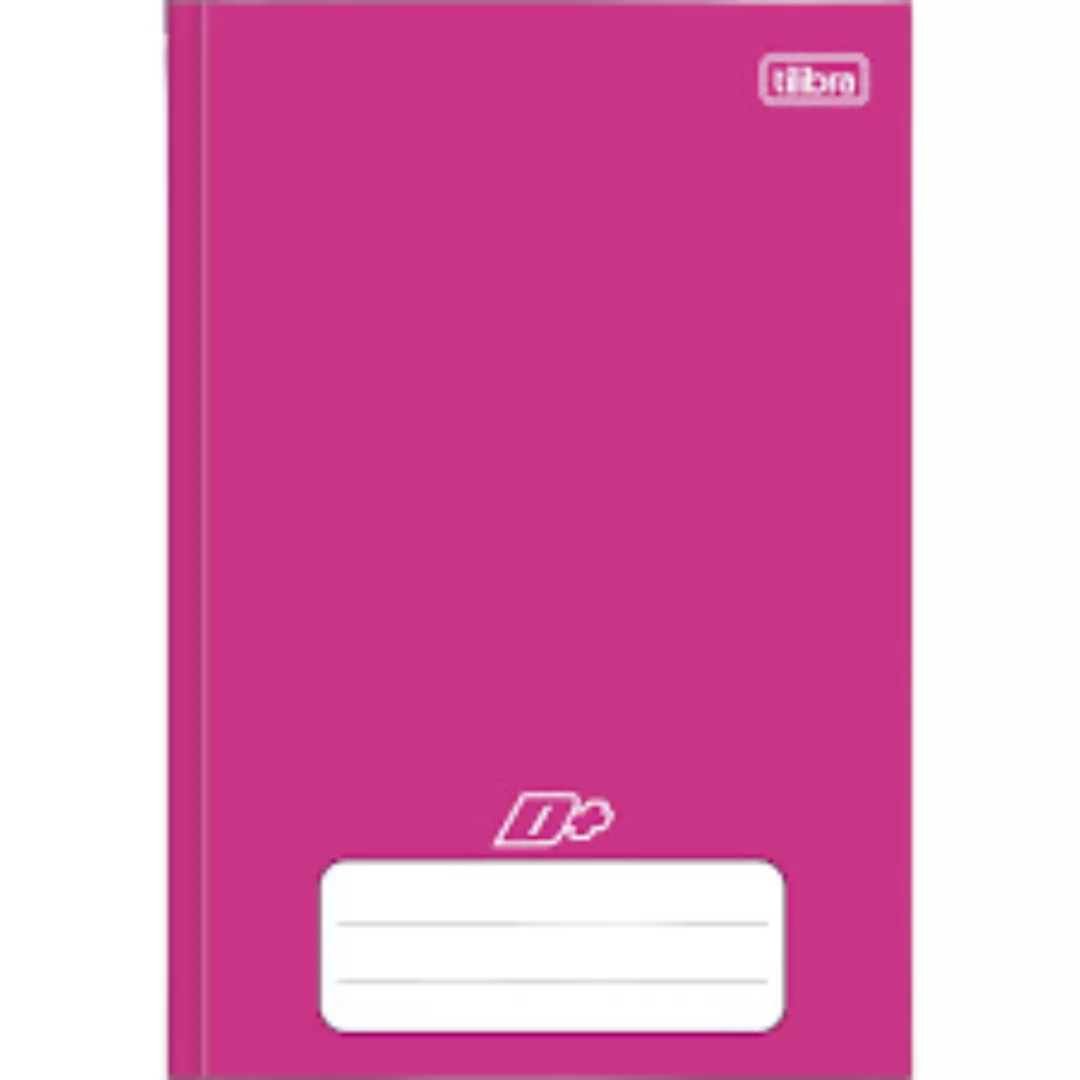 CADERNO BROCHURA 1/4 D+ ROSA 96FLS