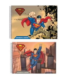 CADERNO CARTOGRAFIA E DESENHO ESP 60F SUPERMAN CAPAS SORTIDAS- SÃO DOMINGOS