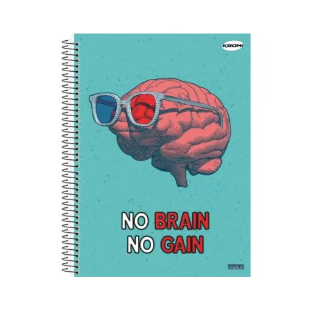 CADERNO ESPIRAL 1/4 96F  KBOM MASCULINO -SÃO DOMINGOS