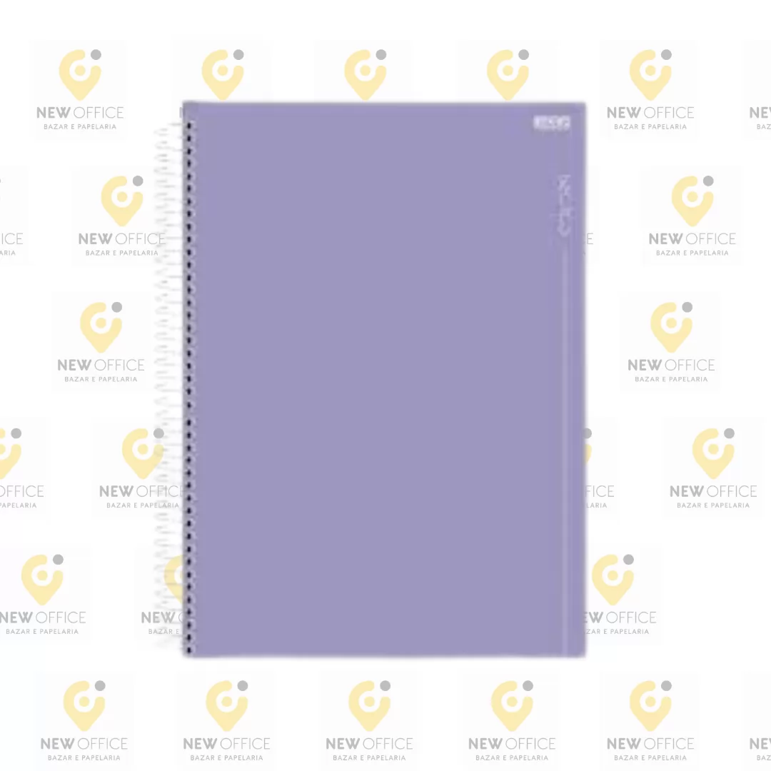 CADERNO UNIVERSITÁRIO 1M  80F COLORS LILAS -SÃO DOMINGOS