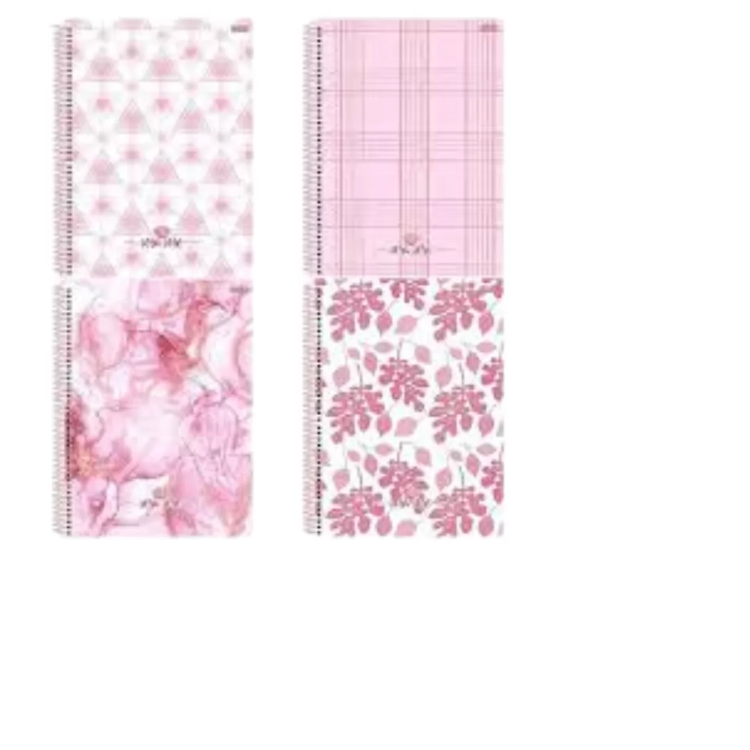 CADERNO UNIVERSITÁRIO ROSA ROSE 1M 80 FOLHAS - SÃO DOMINGOS