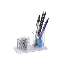 PORTA CANETAS E CLIPS MAXCRIL CRISTAL