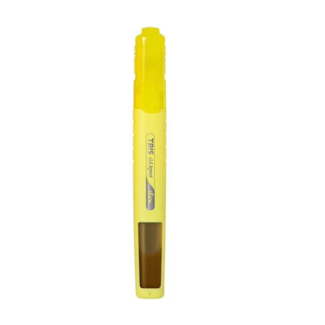 MARCA TEXTO LIQUÍDO SLIM PLAST AMARELO -TRIS