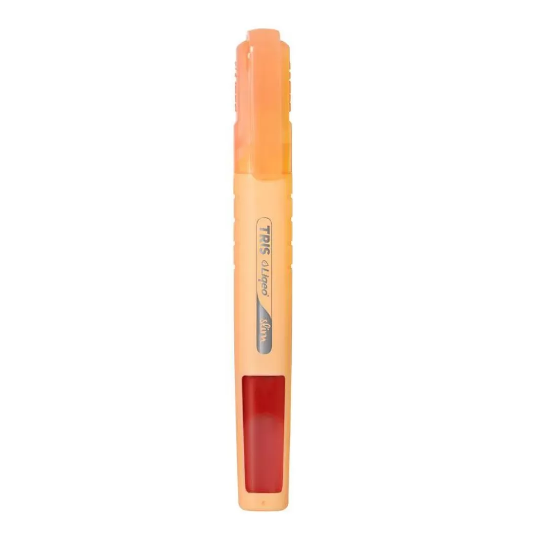 MARCA TEXTO LIQUÍDO SLIM PLAST LARANJA -TRIS