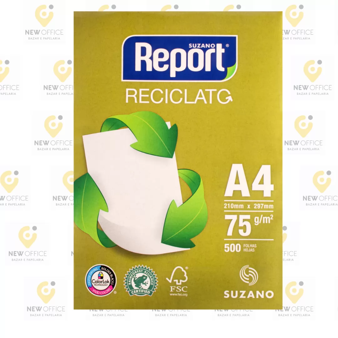 PAPEL A4  RECICLATO REPORT C/500 FLS
