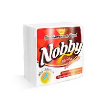GUARDANAPO PAPEL BRANCO C/50FLS (21X22CM) - NOBBY