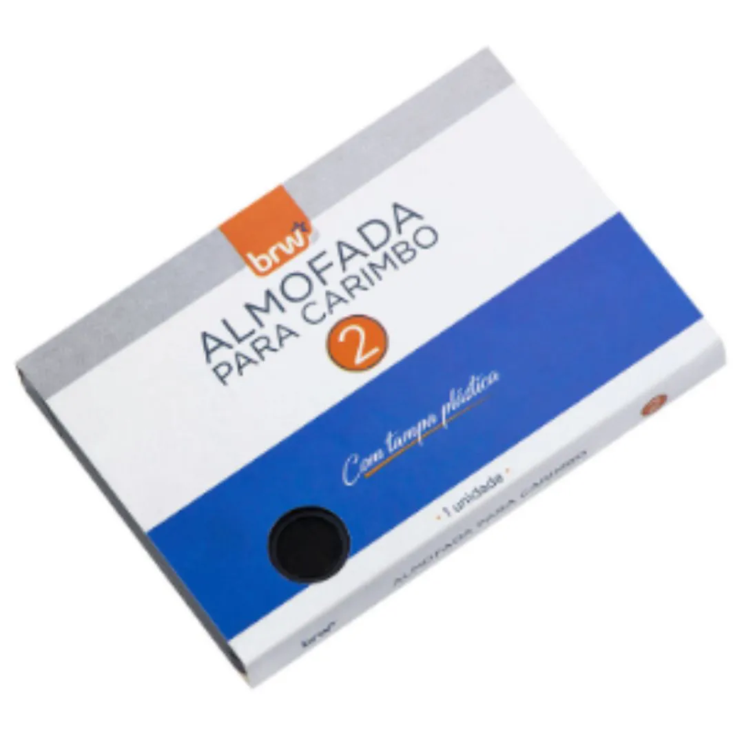 ALMOFADA PARA CARIMBO N2- PRETA