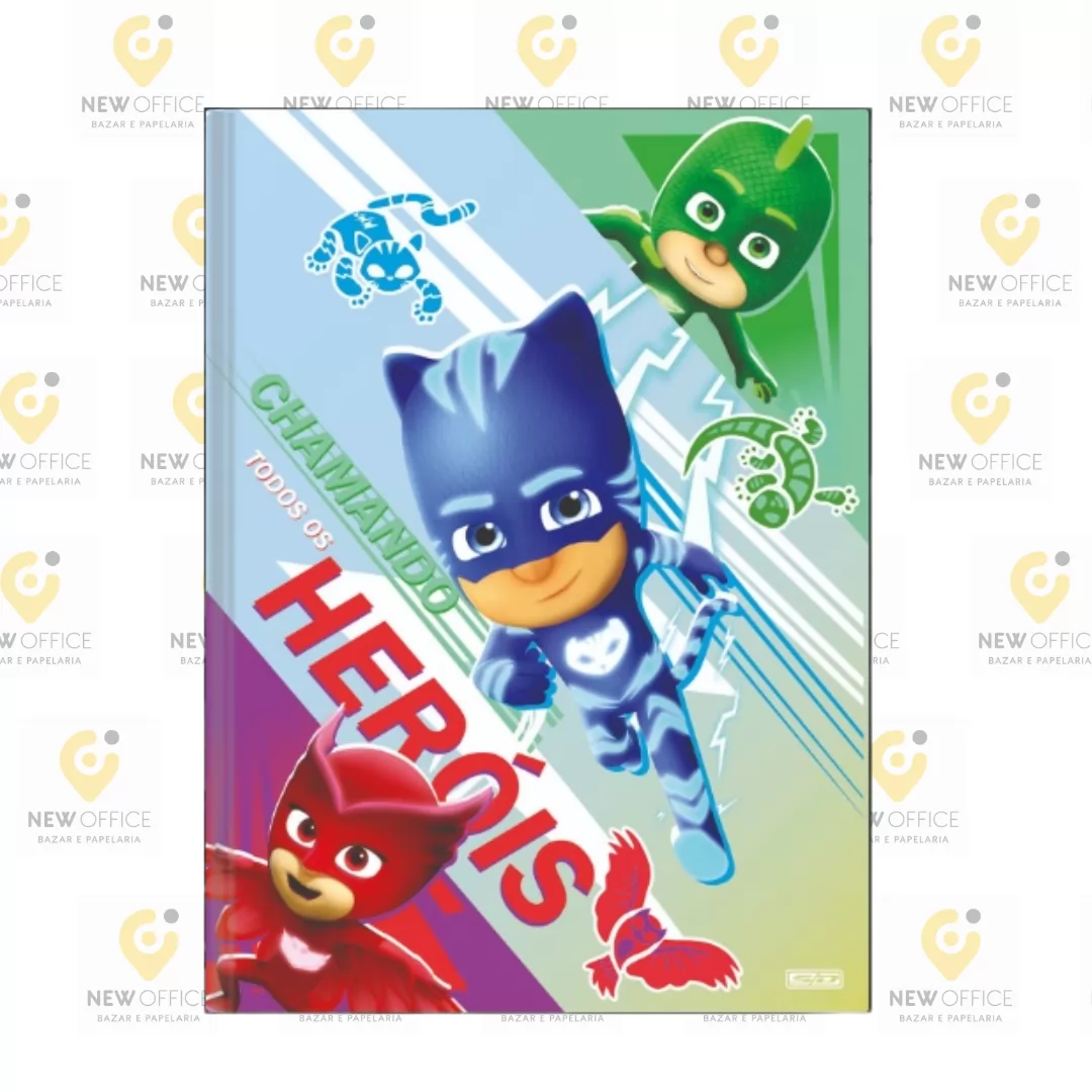 CADERNO BROCHURA  1/1 80F  PJ MASKS- SÃO DOMINGOS