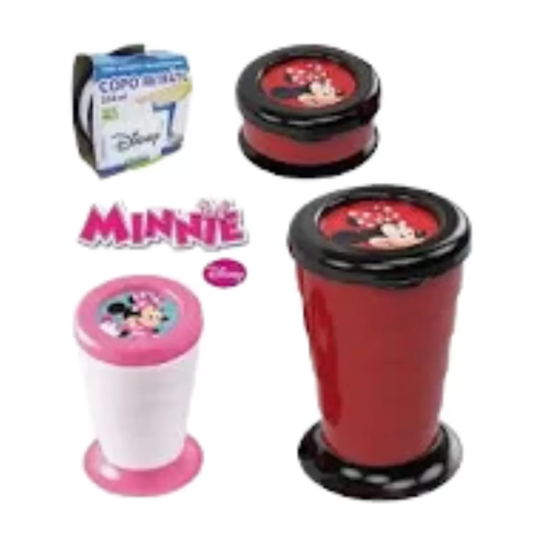 COPO RETRATIL MINNIE 330ML -PLASÚTIL
