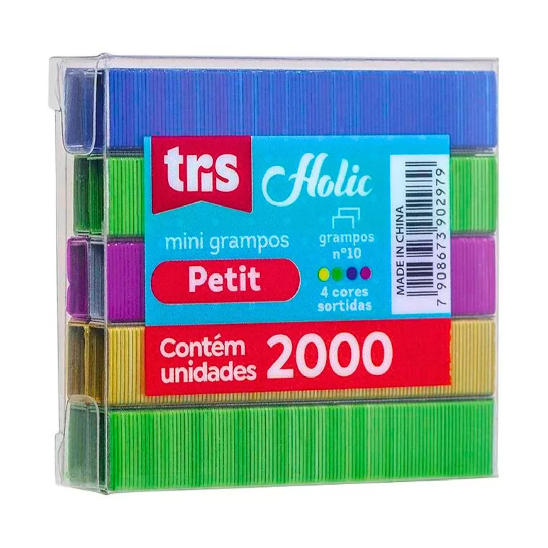 GRAMPO HOLIC N10 2000UNI CORES SORTIDAS- TRIS