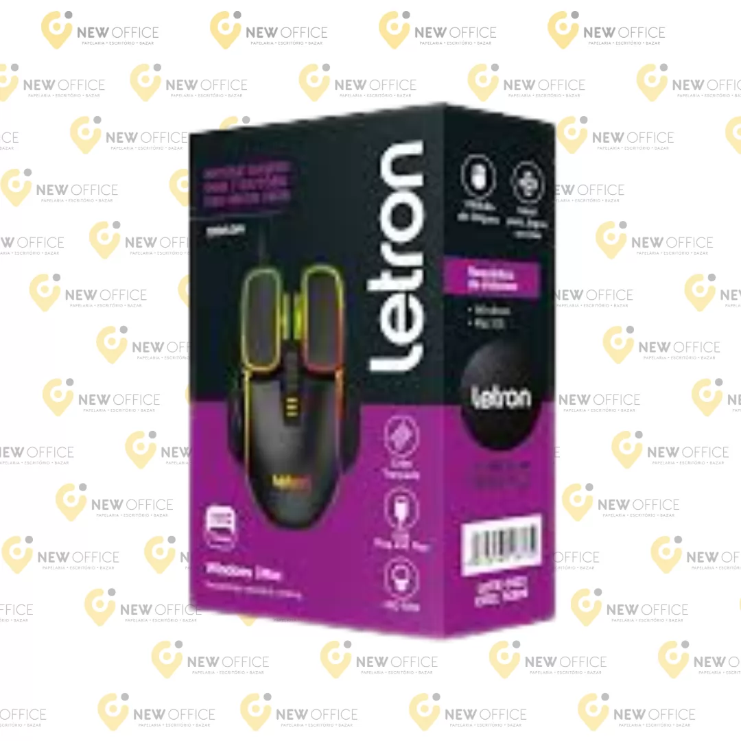 MOUSE GAMER RGB 7 BOTOES 7200 DPI ONOR MOB 1618A- LETRON