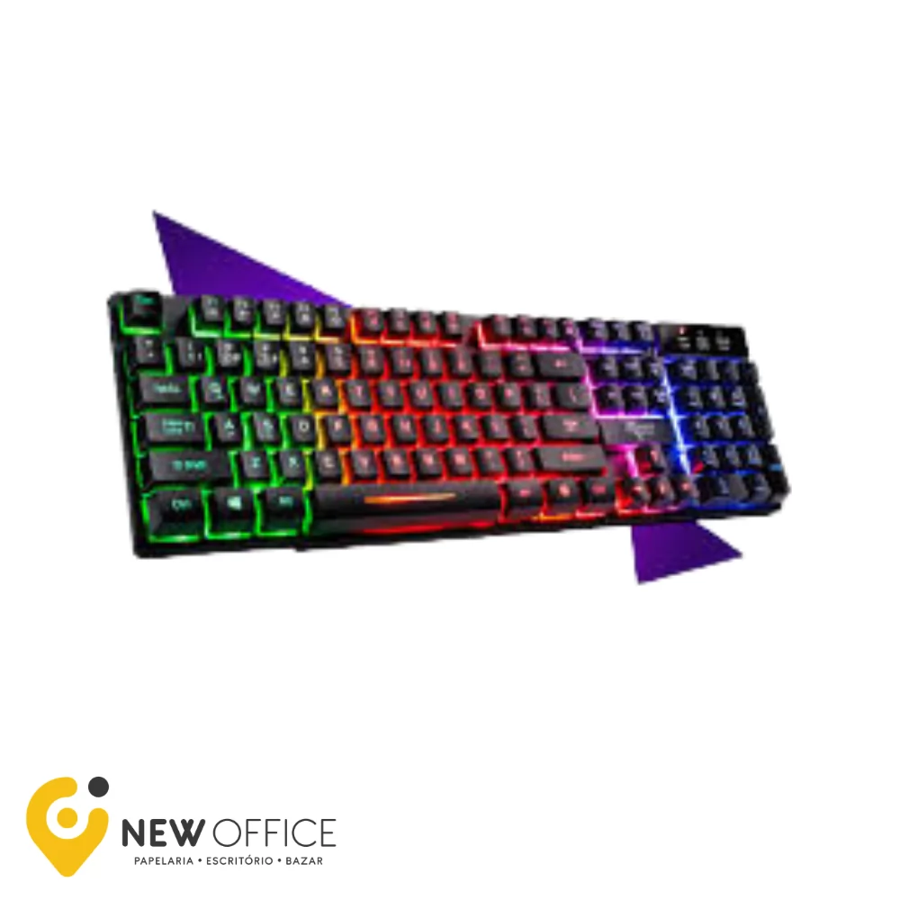 TECLADO GAMER PLAY ON LED SEMI MECANICO RETROILUMINADO -LETRON