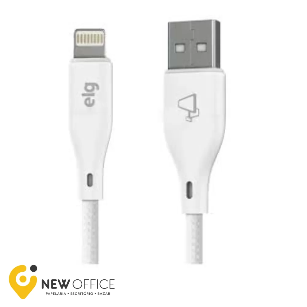 KIT CARREGADOR DE PAREDE USB E CABO LIGHTNING TRAVEL BRANCO BIVOLT -LETRON