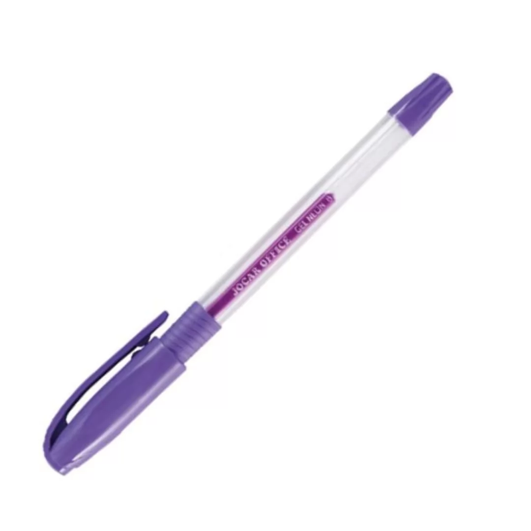 CANETA ESFEROGRÁFICA 1.0MM ROXO NEON- JOCAR OFFICE