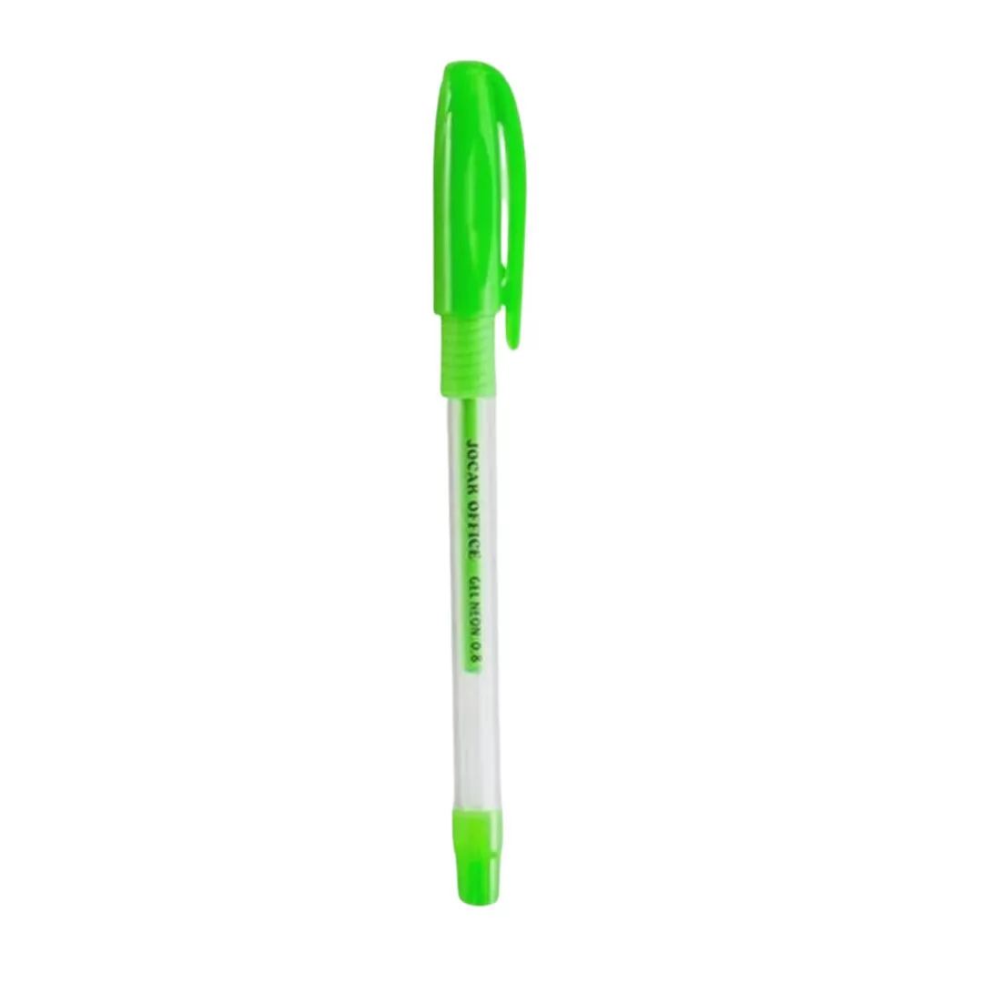 CANETA ESFEROGRÁFICA 1.0MM VERDE NEON- JOCAR OFFICE