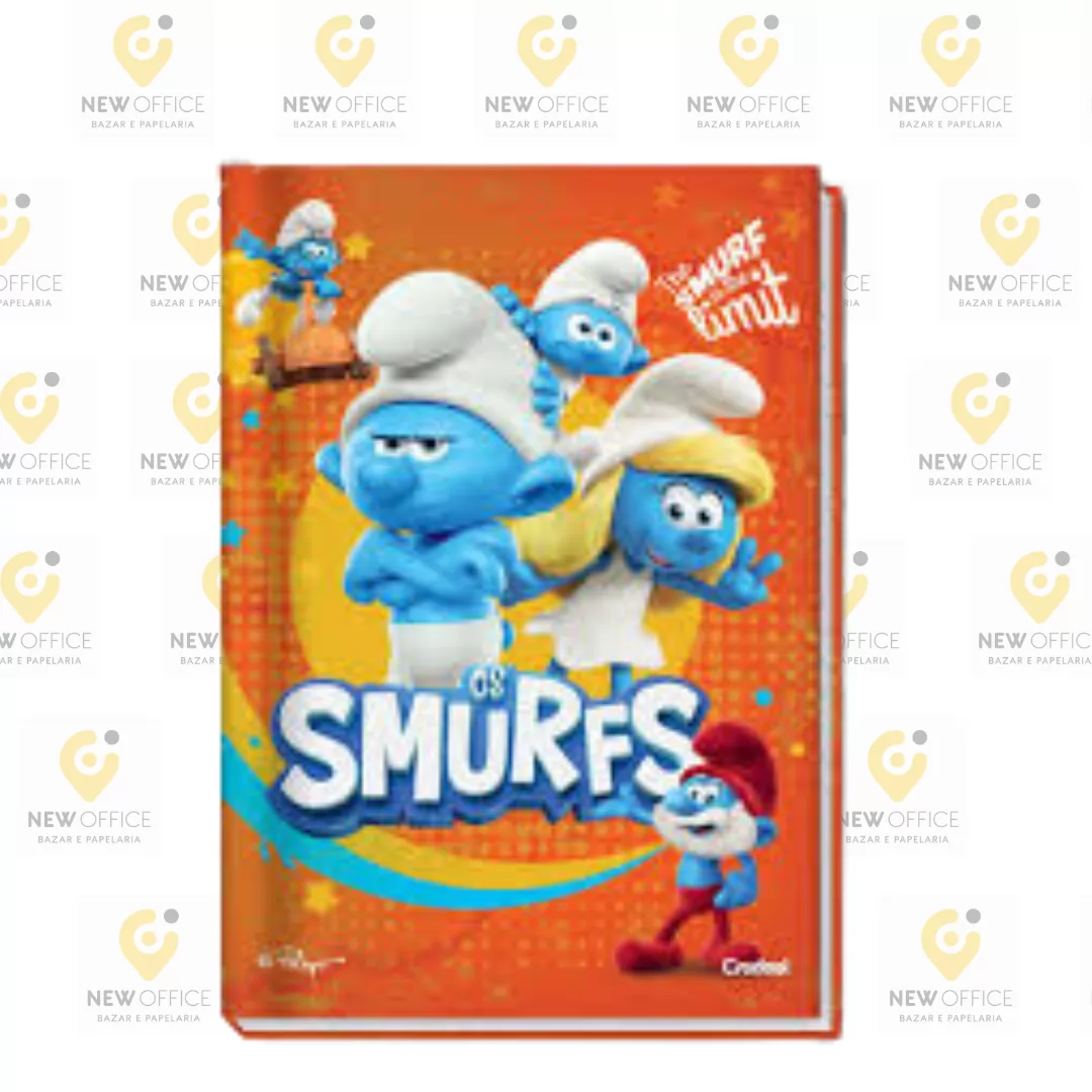 CADERNO BROCHURA UNIVERSITÁRIO 80 FLS SMURFS- CREDEAL