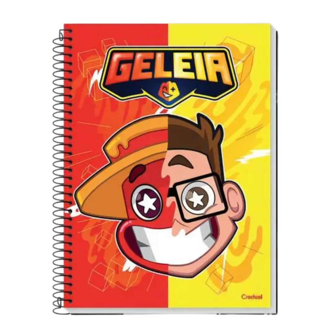 CADERNO UNIVERSITÁRIO 1M 80 FLS  E-GELEIA- CREDEAL