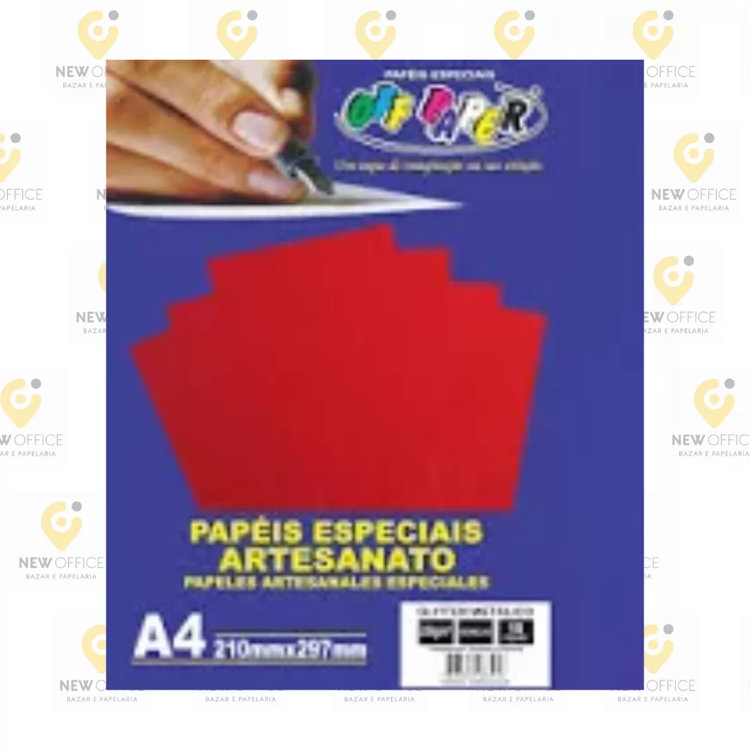 PAPEL PLUS VERMELHO 180G 20 FLS
