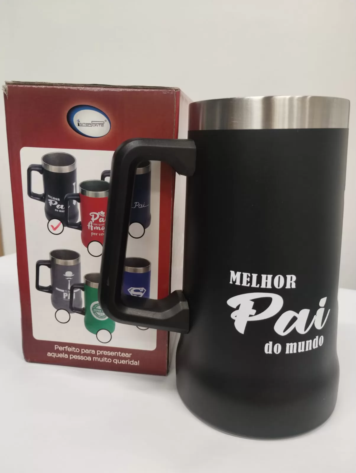 CANECA DE INOX/PLASTICO PP 750ML - INTERPONTE