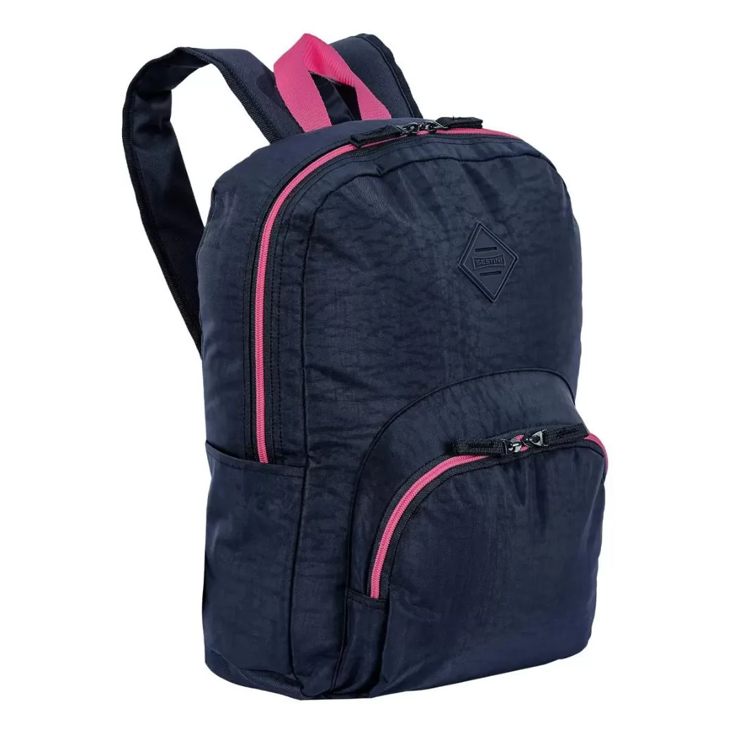 MOCHILA SESTINI HAPPY CRINKLE AZUL NEON- SESTINI