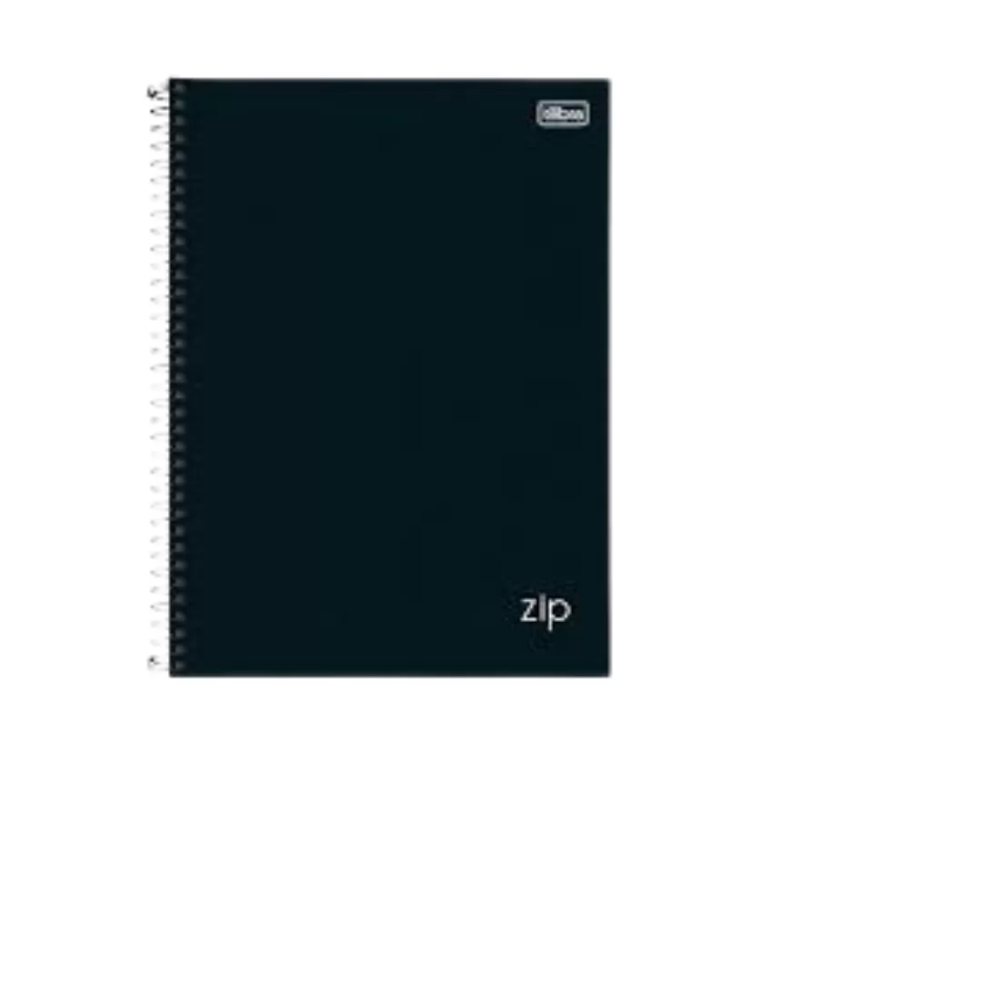 CADERNO UNIVVERSITÁRIO  ZIP PRETO 1M 80F -TILIBRA