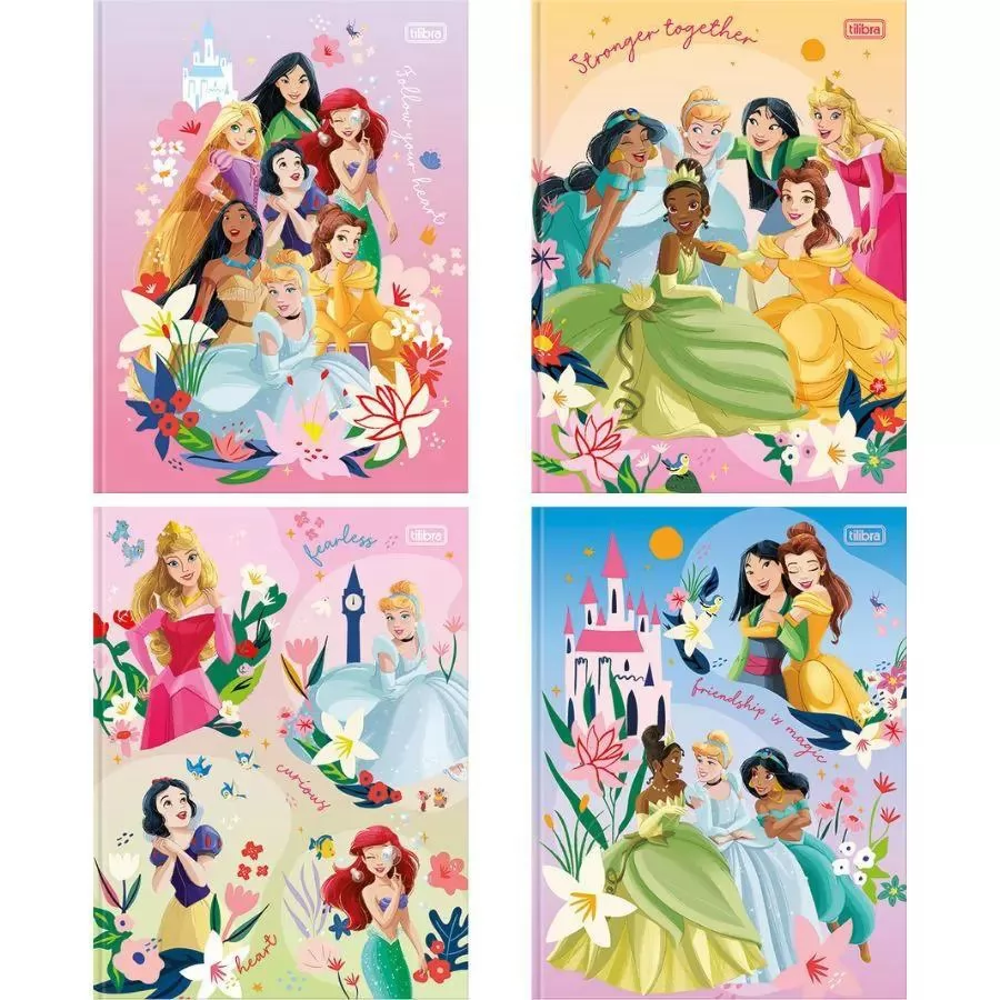CADERNO BROCHURA PRINCESAS 80F TILIBRA