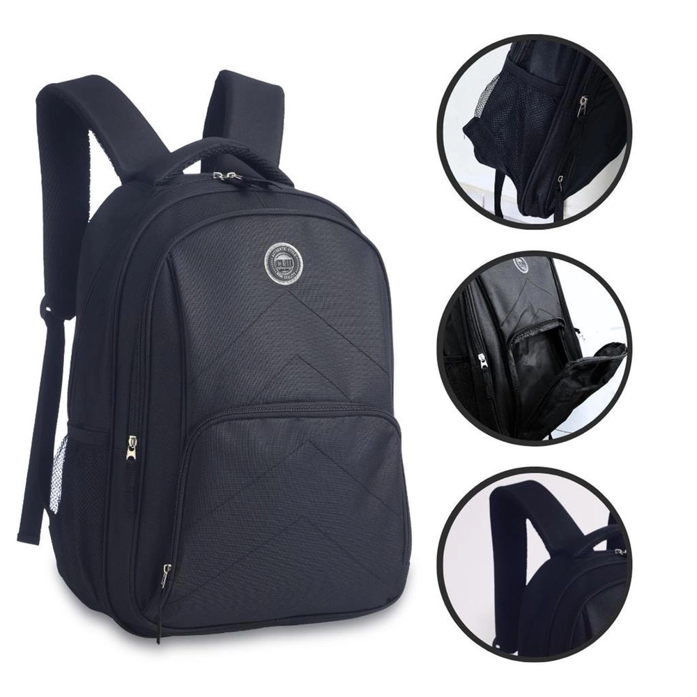 MOCHILA DE COSTAS PRETO MB23092- CLIO
