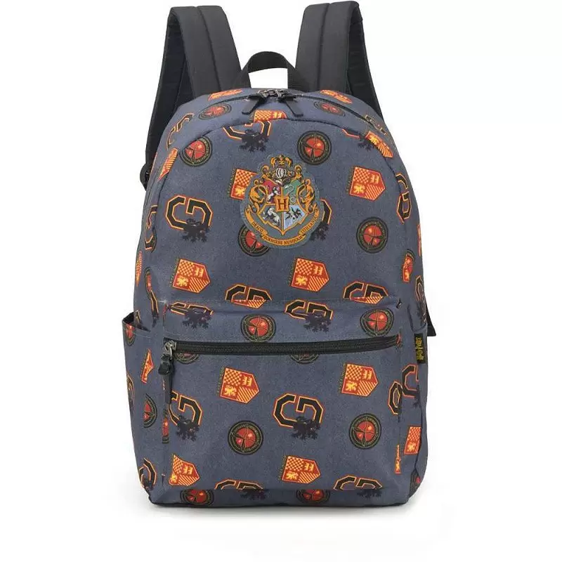 MOCHILA JUVENIL HARRY POTTER CINZA