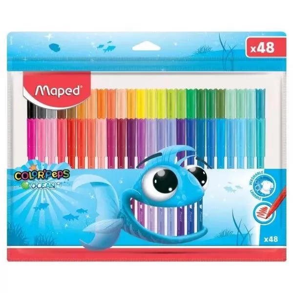CANETA HIDROGRAFICA COLORPEPS OCEAN 48 CORES- MAPED