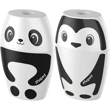 APONTADOR SHAKKY PANDA E PINGUIM 1 FURO COM DEPOSITO - MAPED