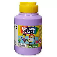 TINTA TEMPERA GUACHE 250ML LILAS