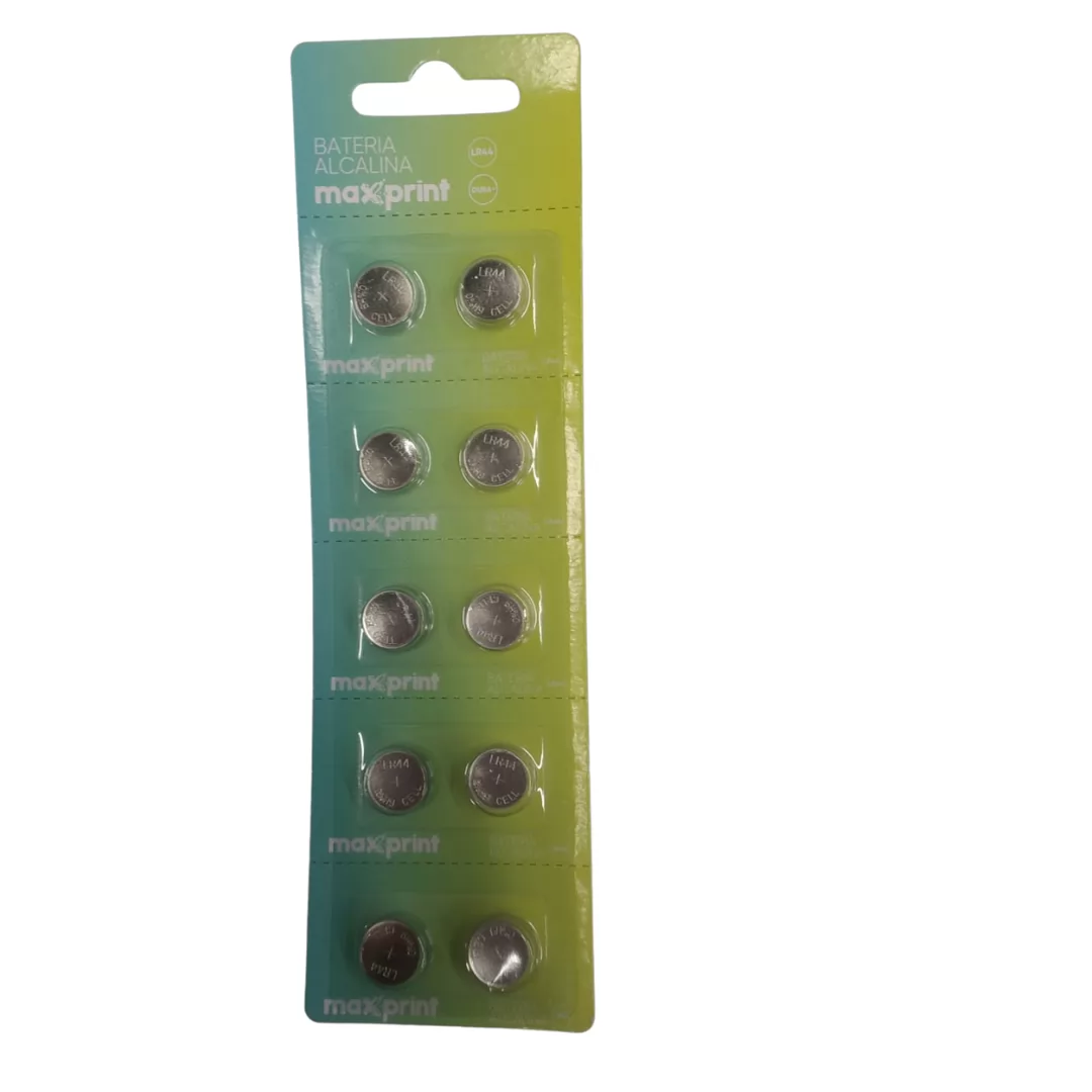 PILHA BATERIA BOTAO LR44 1,5V ALCALINA -MAXPRINT