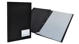 PASTA CATALOGO PVC COM VISOR 10 ENV PRETA- POLIBRAS