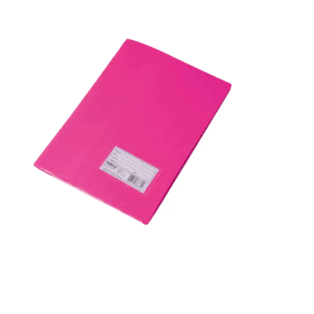 PASTA CATALOGO PVC COM VISOR 10 ENV ROSA- POLIBRAS