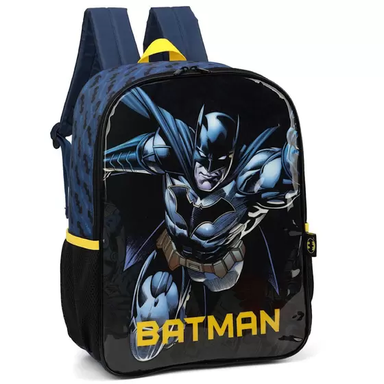 MOCHILA BATMAN AZUL COM AMARELO LUXCEL
