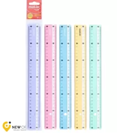 REGUA 30CM PASTEL -  ESCALA DUPLA - MOLIN