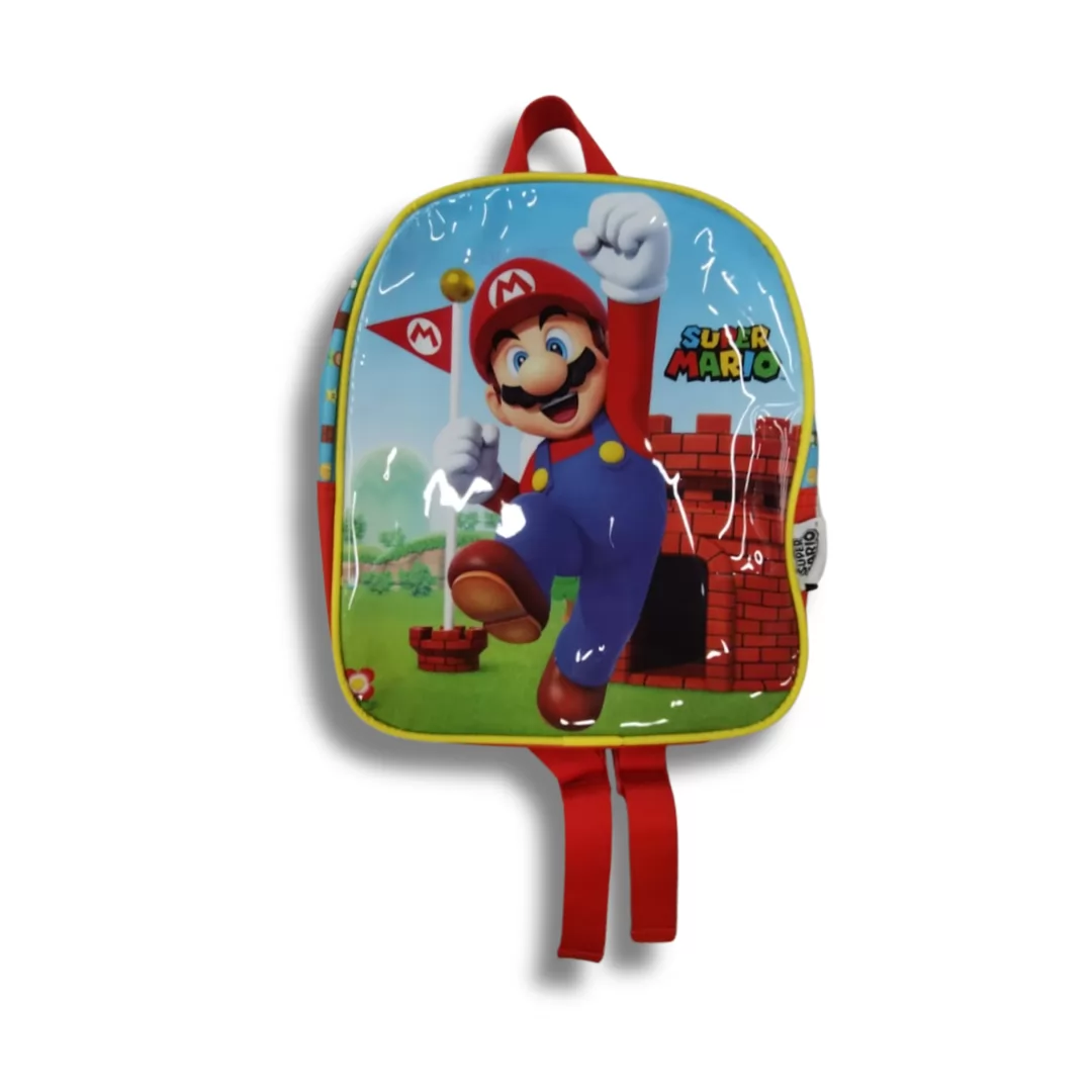 MOCHILA INFANTIL P SUPER MARIO VERMELHO LUXCEL