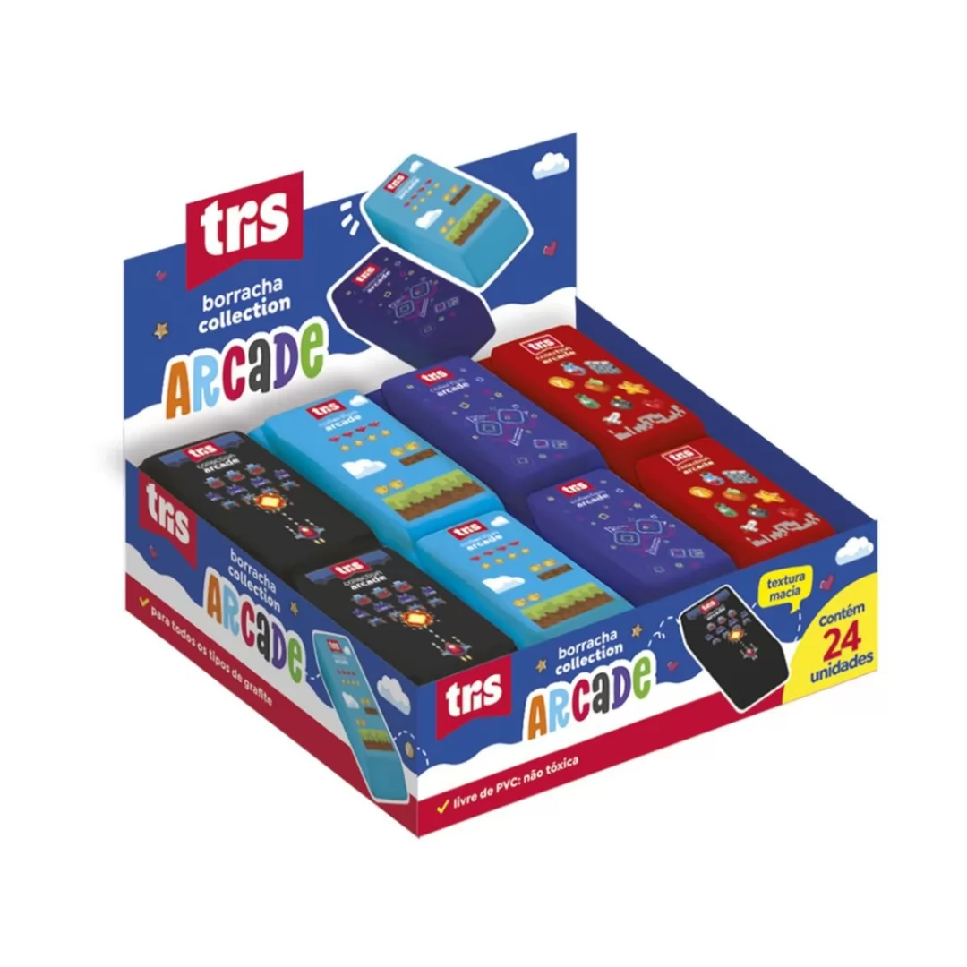 BORRACHA COLORIDA TRIS COLLECT ARCADE