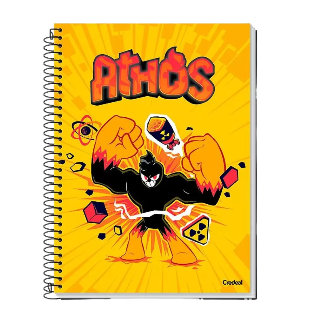 CADERNO UNIVERSITÁRIO 1M 80 FLS E-ATHOS- CREDEAL