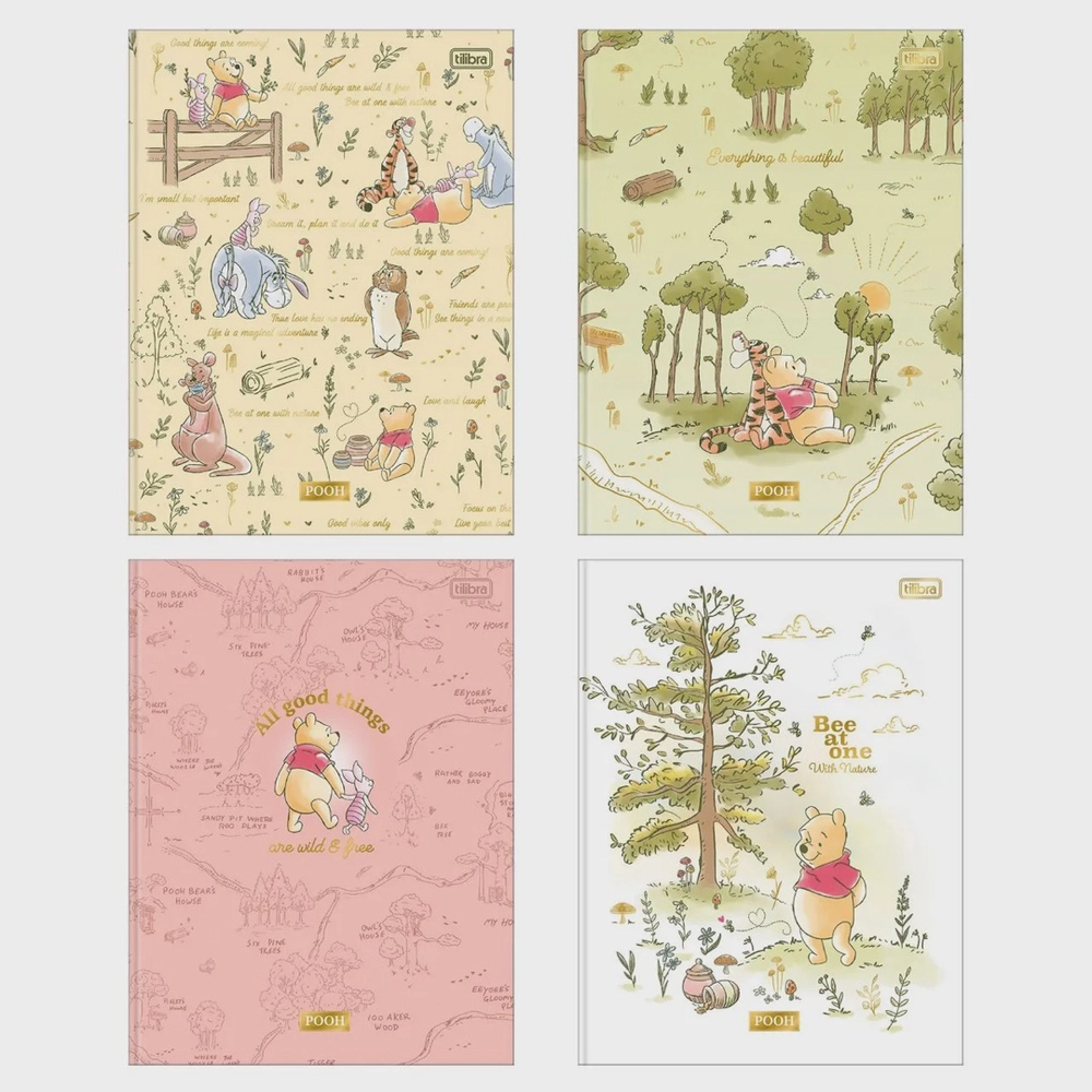 CADERNO BROCHURÃO POOH 1M  80F- TILIBRA